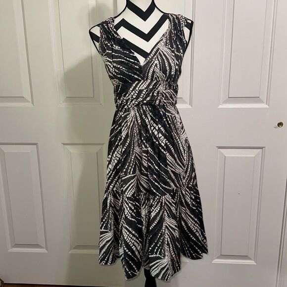 PLENTY by Tracy ReeseBlack & White Patterned Dress - Picture 1 of 5